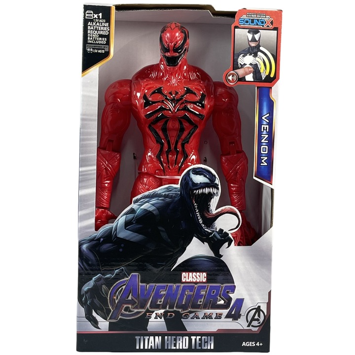 Figurina Avengers Red Venom, 30cm, multicolor