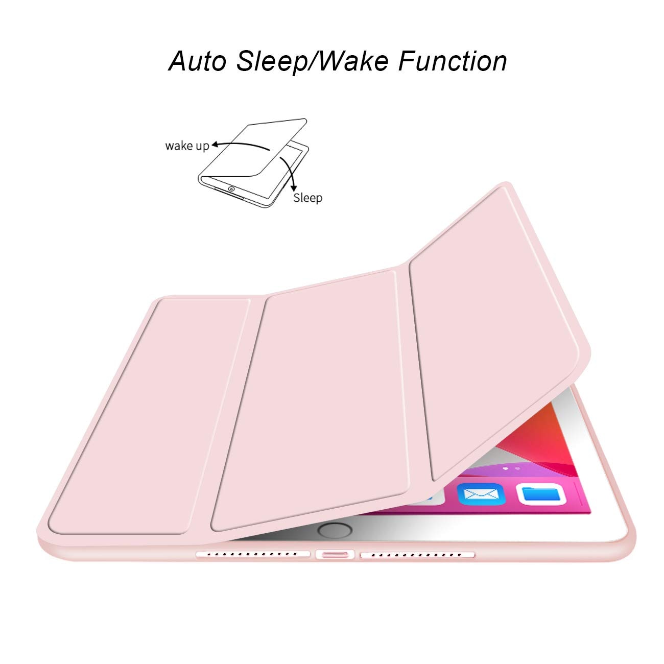 Husa tableta, compatibila cu HUAWEI Matepad SE 11 inch, Trezire automata / somn, TPU moale roz