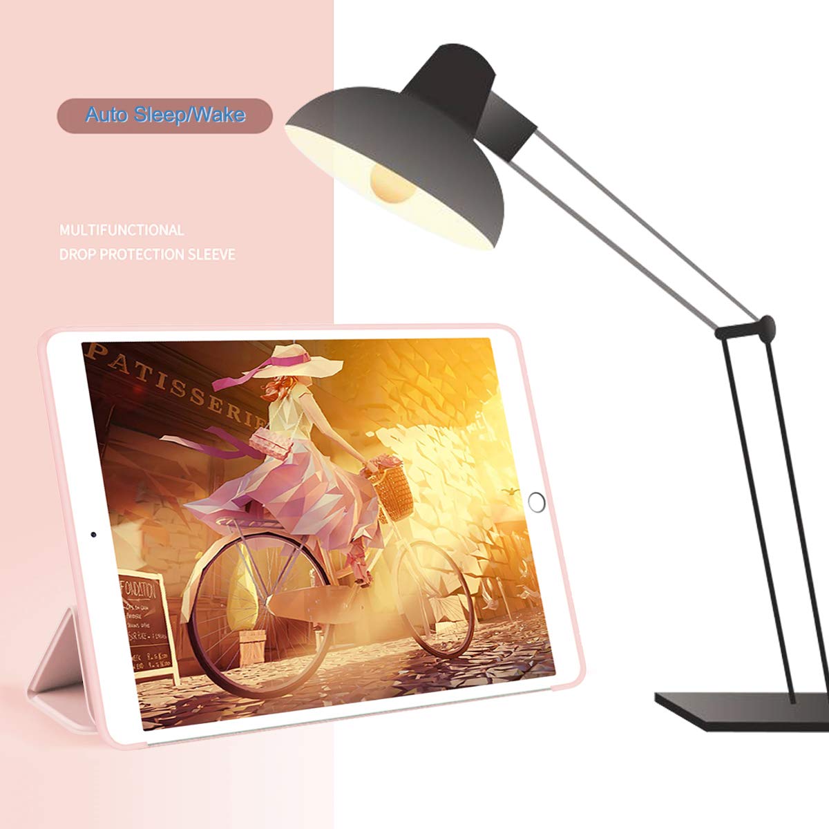 Husa tableta, compatibila cu HUAWEI Matepad SE 11 inch, Trezire automata / somn, TPU moale roz