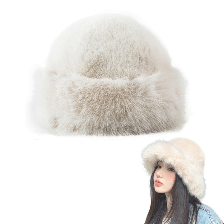 Дамска мъжка шапка TRADERPLUS от изкуствена кожа, бежова, 58см