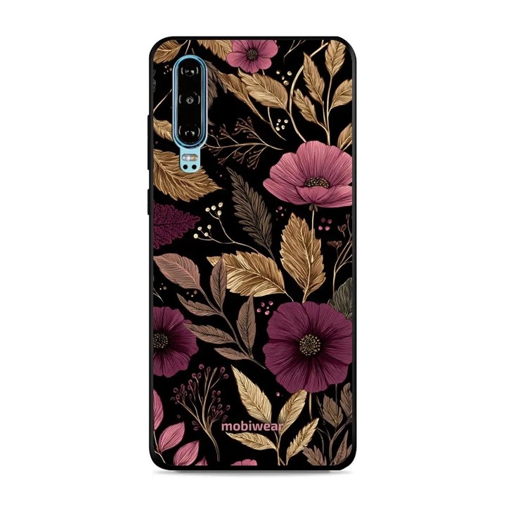 Husa telefon Mobiwear Glossy, Huawei P30, fialova, rezistenta la socuri si zgarieturi, set 1 buc.