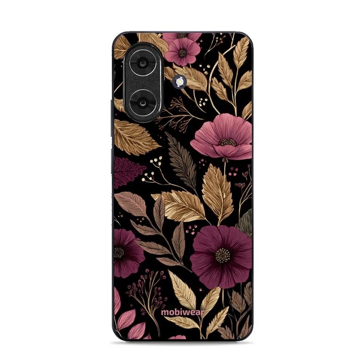 Калъф за телефон Mobiwear Glossy, комплект, лилав, Realme Note 60, удароустойчив, устойчив на надраскване