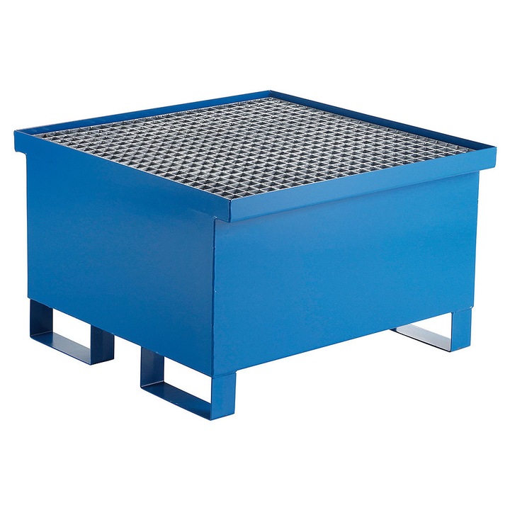 Bazin de colectare, Meva, tip 7558, 216 litri, albastru, 800x800x400/500mm