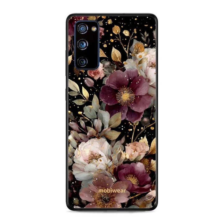 Husa telefon, Mobiwear, compatibila cu Samsung Galaxy S20 FE, design floral, rezistenta la socuri, multicolor