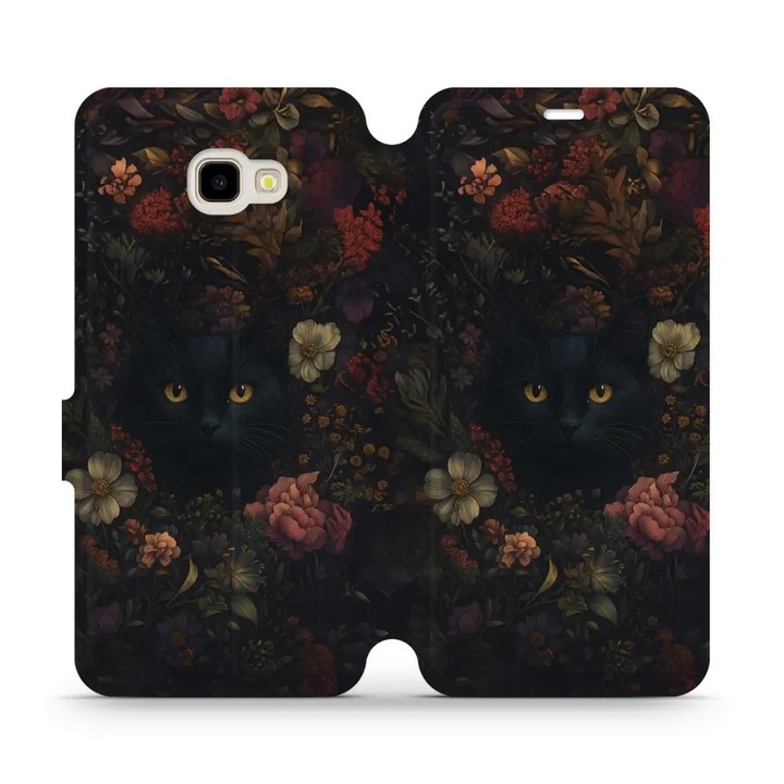 Husa flip Mobiwear pentru Samsung Galaxy J4 Plus (2018), design elegant, rezistent la socuri si zgarieturi, multicolor