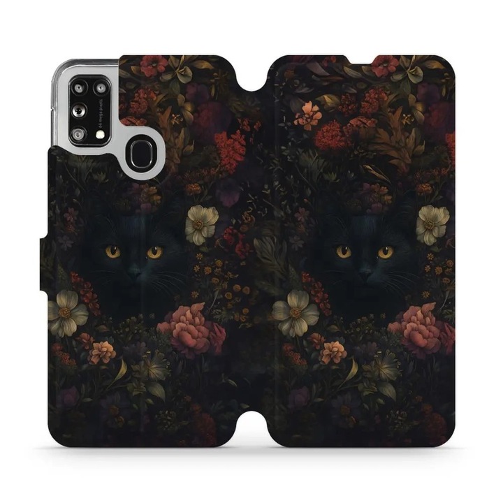 Husa flip Mobiwear pentru Samsung Galaxy M31, design elegant, rezistent la socuri si zgarieturi, multicolor