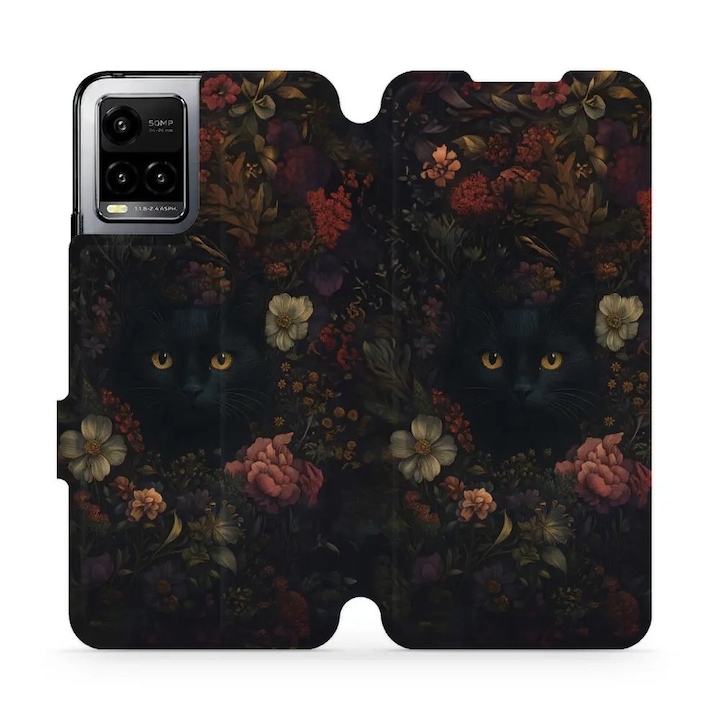 Калъф флип Mobiwear за Vivo Y21S, елегантен дизайн, устойчив на удари и драскотини, многоцветен