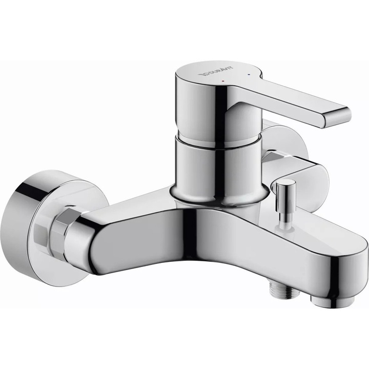 Batere cada Duravit B.2 B25230000010, aparenta, monocomanda, cartus ceramic, diverter, Crom lucios