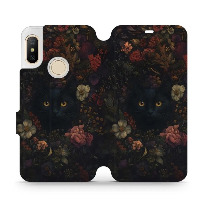 Husa flip Mobiwear pentru Xiaomi Mi A2 Lite, design elegant, rezistent la socuri si zgarieturi, multicolor