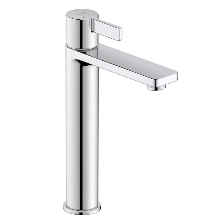 Смесител за мивка Duravit D-Neo DE1030002010, размер XL, керамичен патрон, едноръкохватков, 270 мм, Хром гланц