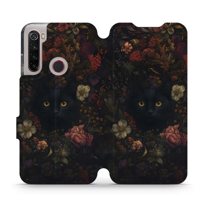 Husa flip Mobiwear pentru Xiaomi Redmi Note 8, design elegant, rezistent la socuri si zgarieturi, multicolor