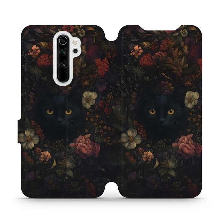 Husa flip Mobiwear pentru Xiaomi Redmi Note 8 Pro, design elegant, rezistent la socuri si zgarieturi, multicolor