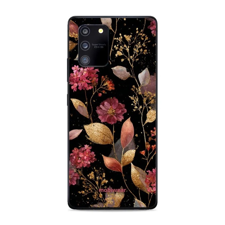 Husa telefon, Mobiwear, compatibila cu Samsung Galaxy S10 Lite, design floral, multicolor, plastic si TPU
