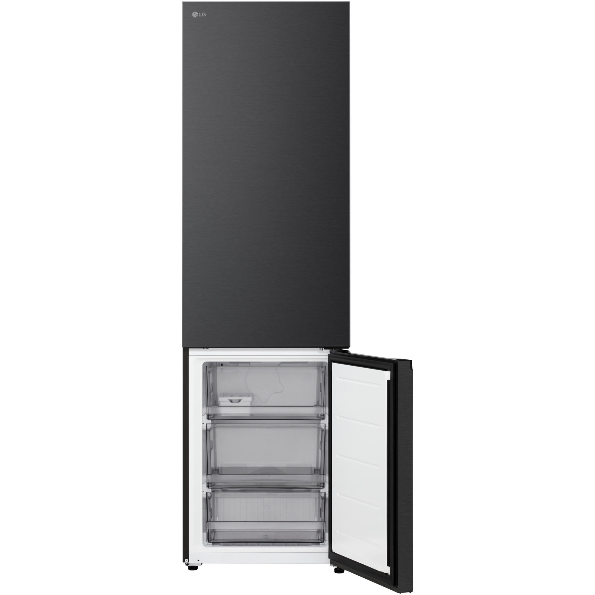 Combina Frigorifica LG,GBB524CEV, No Frost, 375 L, Wi-Fi, Compresor Smart Inverter, Fresh Converter+, Negru, cls C