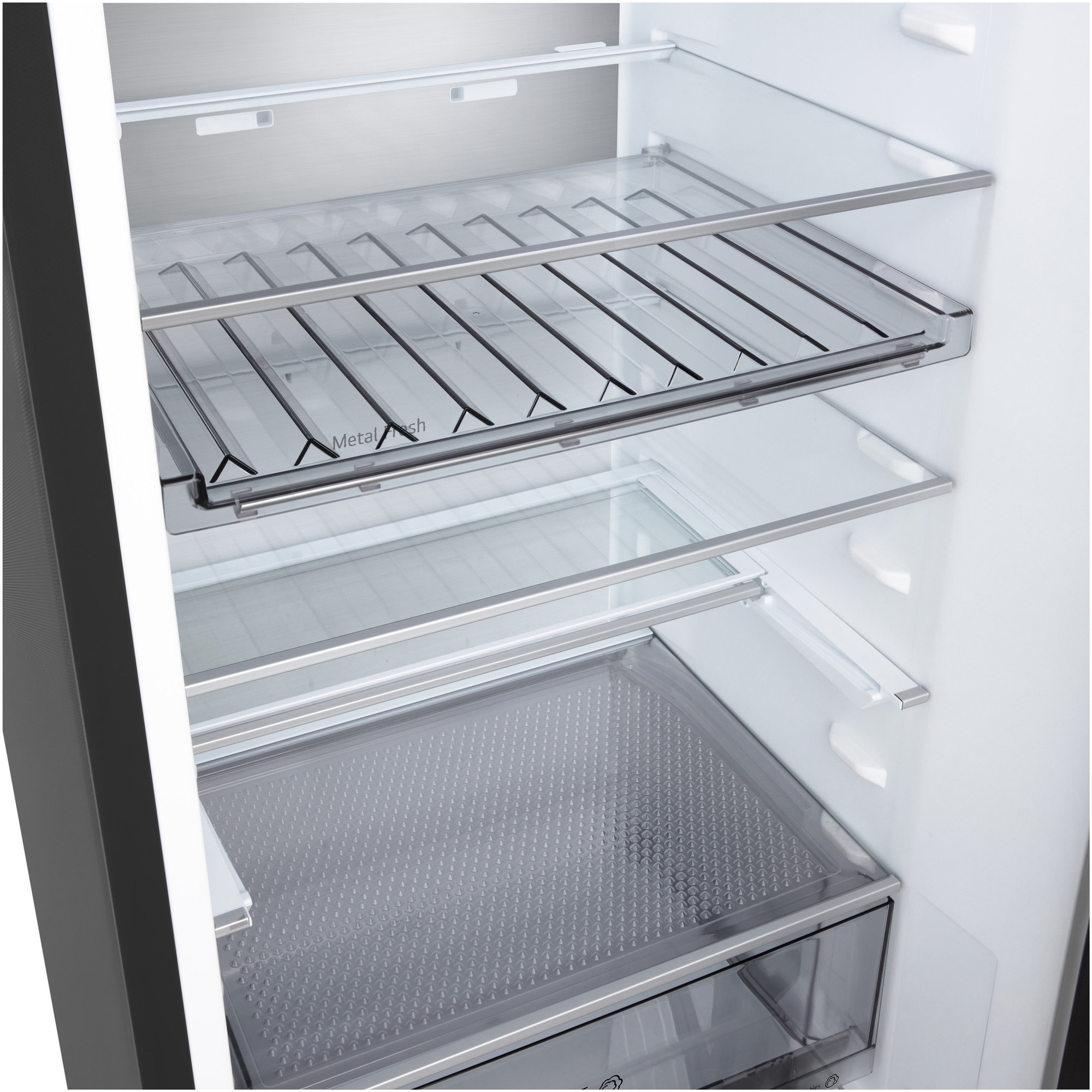 Combina Frigorifica LG, GBB525, No Frost, 375 L, Display extern, Wi-Fi, Compresor Smart Inverter, Fresh Converter+, Negru, cls C