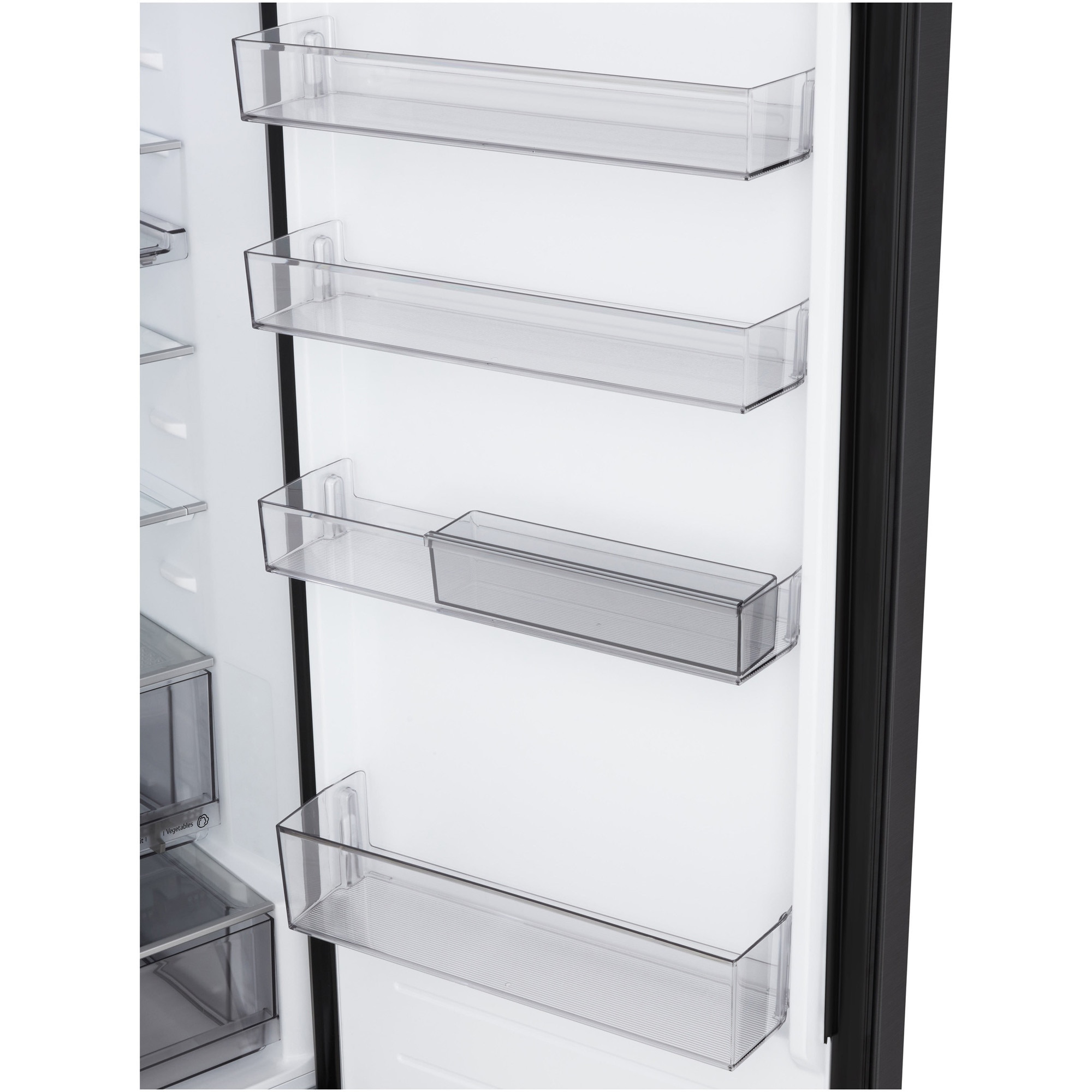 Combina Frigorifica LG, GBB525, No Frost, 375 L, Display extern, Wi-Fi, Compresor Smart Inverter, Fresh Converter+, Negru, cls C