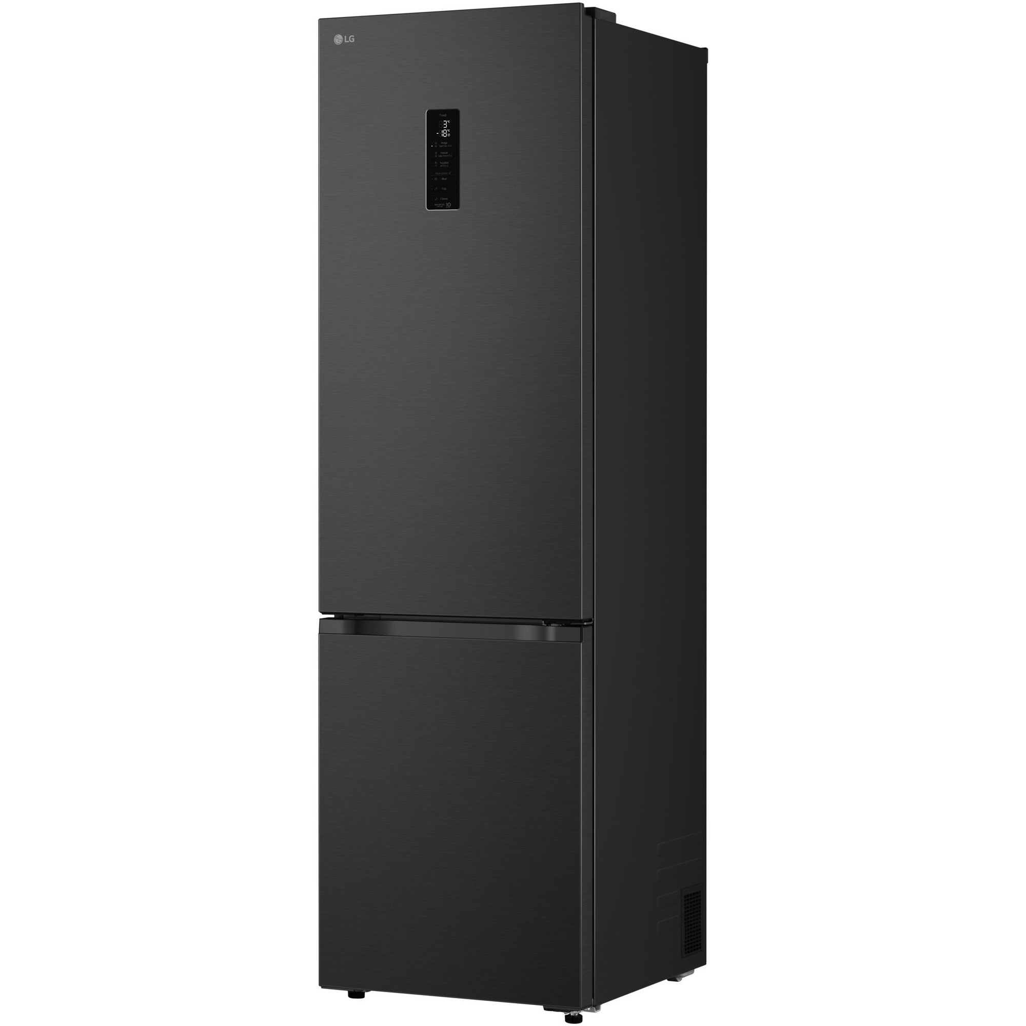 Combina Frigorifica LG, GBB525, No Frost, 375 L, Display extern, Wi-Fi, Compresor Smart Inverter, Fresh Converter+, Negru, cls C