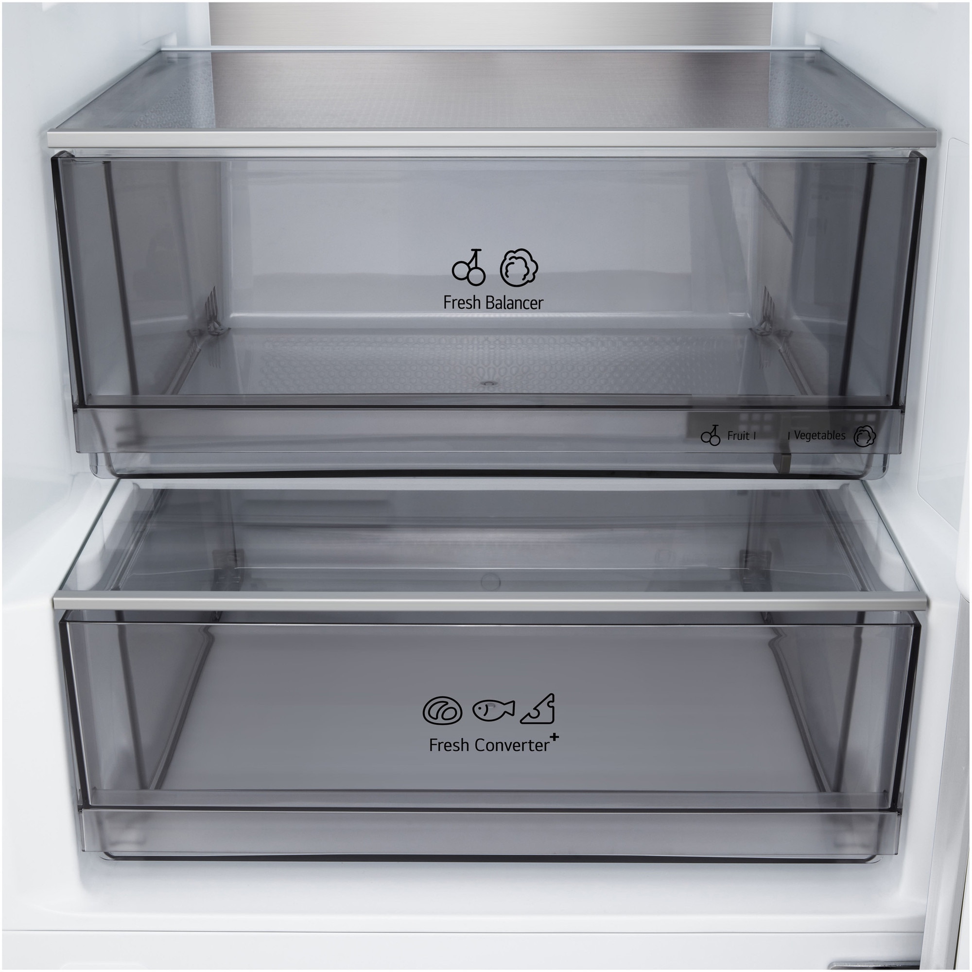 Combina Frigorifica LG,GBB525CPY, No Frost, 375 L, Wi-Fi, Compresor Smart Inverter, Display extern, Fresh Converter+ Argintiu, Cls C