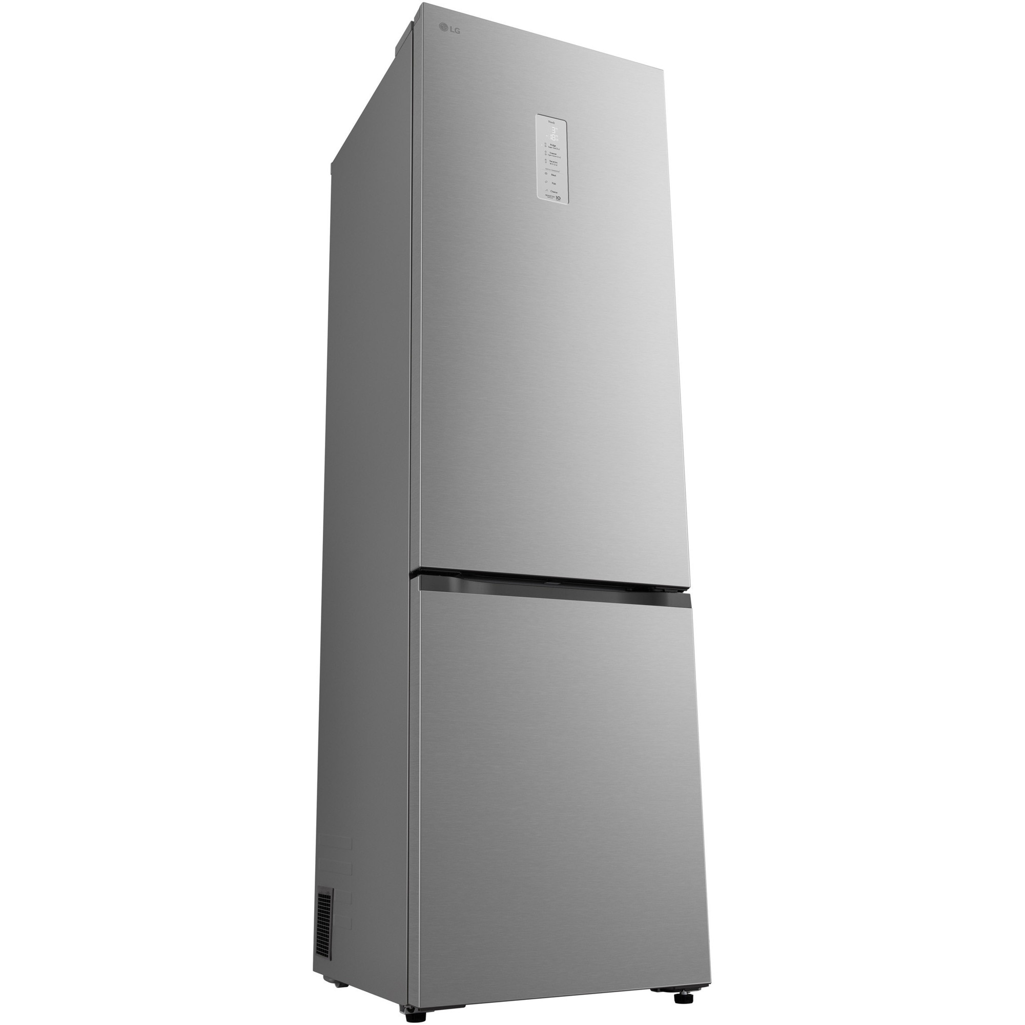 Combina Frigorifica LG,GBB525CPY, No Frost, 375 L, Wi-Fi, Compresor Smart Inverter, Display extern, Fresh Converter+ Argintiu, Cls C