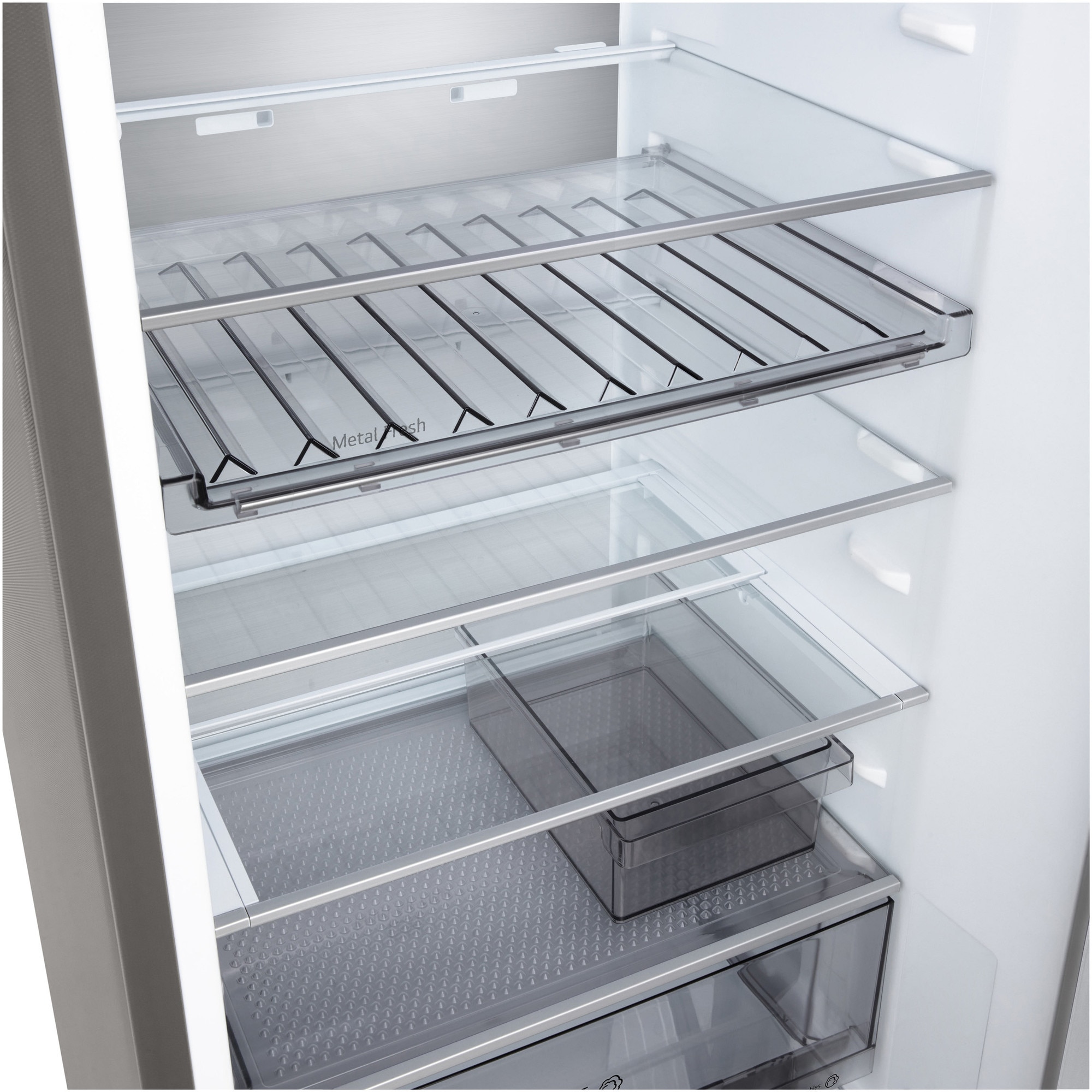 Combina Frigorifica LG,GBB525CPY, No Frost, 375 L, Wi-Fi, Compresor Smart Inverter, Display extern, Fresh Converter+ Argintiu, Cls C