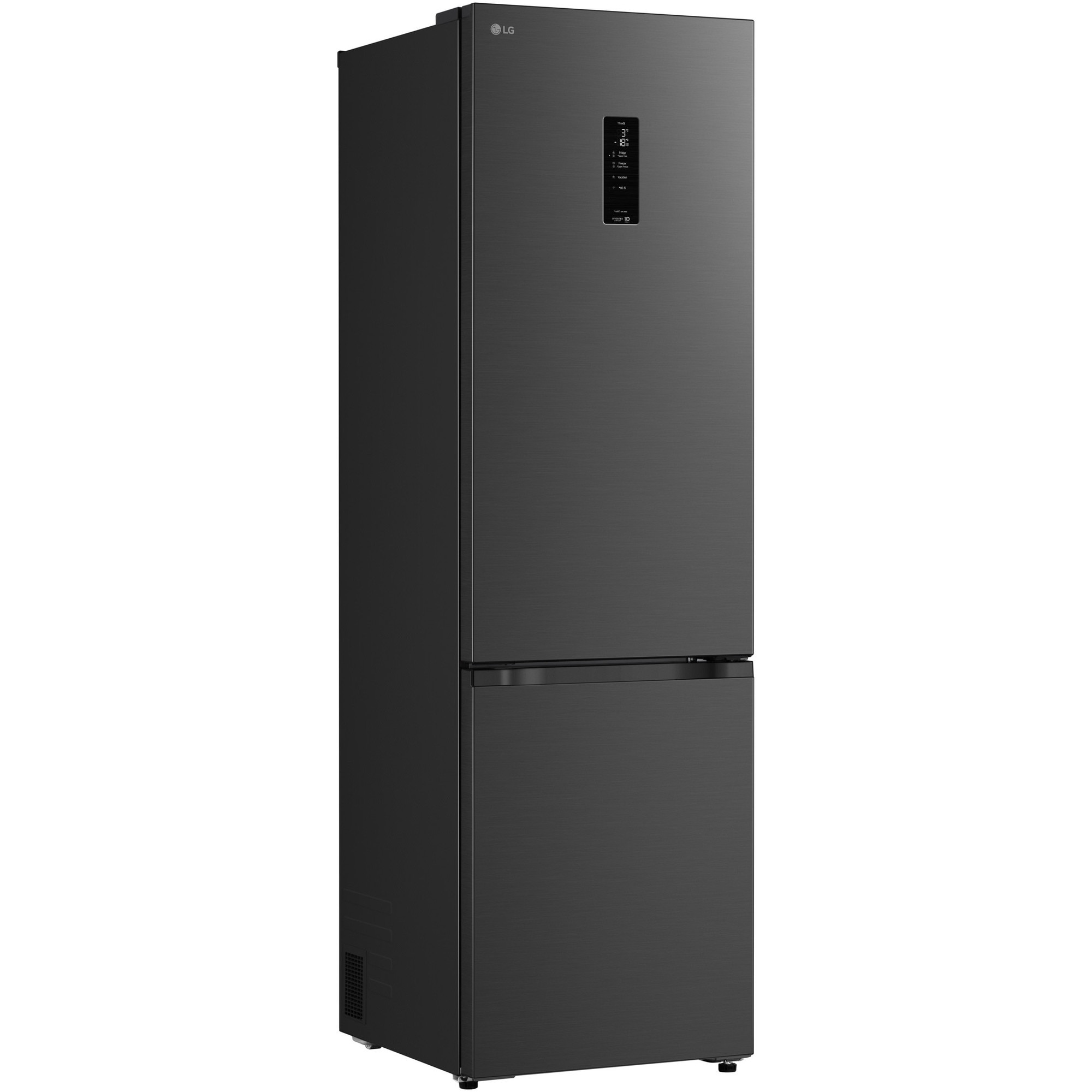 Combina Frigorifica LG, GBBSJ21DEP, No Frost, 375 L, Compresor Smart Inverter, Wi-Fi, DoorCooling, Negru, cls D