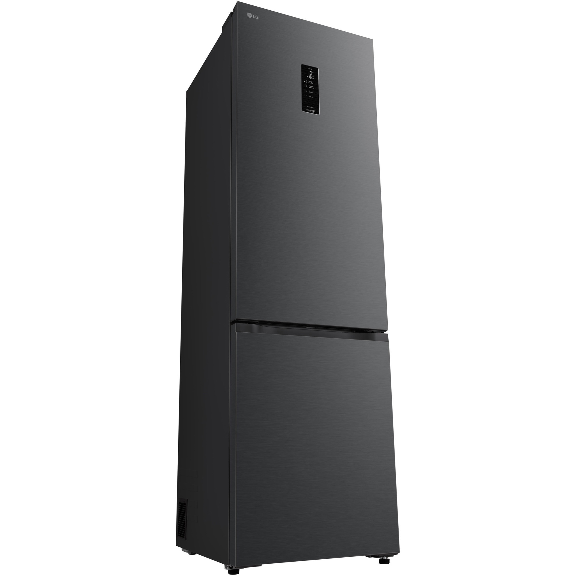 Combina Frigorifica LG, GBBSJ21DEP, No Frost, 375 L, Compresor Smart Inverter, Wi-Fi, DoorCooling, Negru, cls D