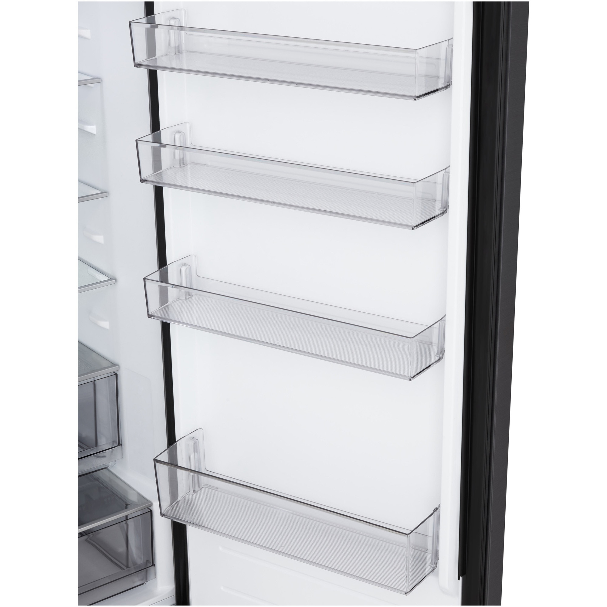 Combina Frigorifica LG, GBBSJ21DEP, No Frost, 375 L, Compresor Smart Inverter, Wi-Fi, DoorCooling, Negru, cls D