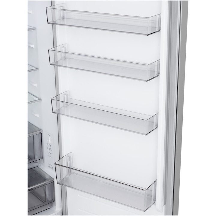 Combina frigorifica LG GBBSJ20EPY, Clasa E, No Frost, 375 Litri, H 200 cm, Argintiu