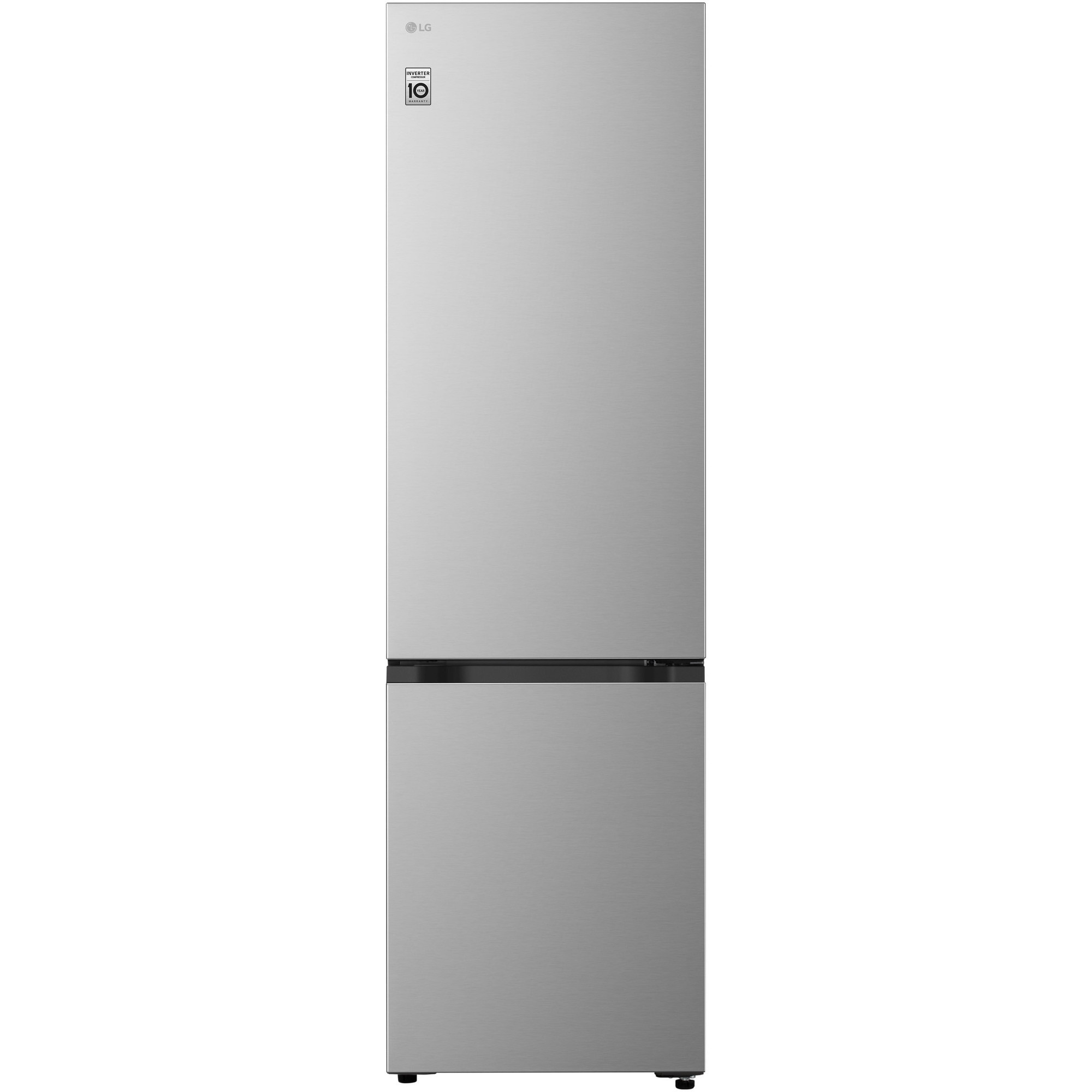Combina Frigorifica LG, GBBSJ20EPY, No Frost, 375 L, Compresor Smart Inverter, DoorCooling+™, Wi-Fi, Argintiu, cls E