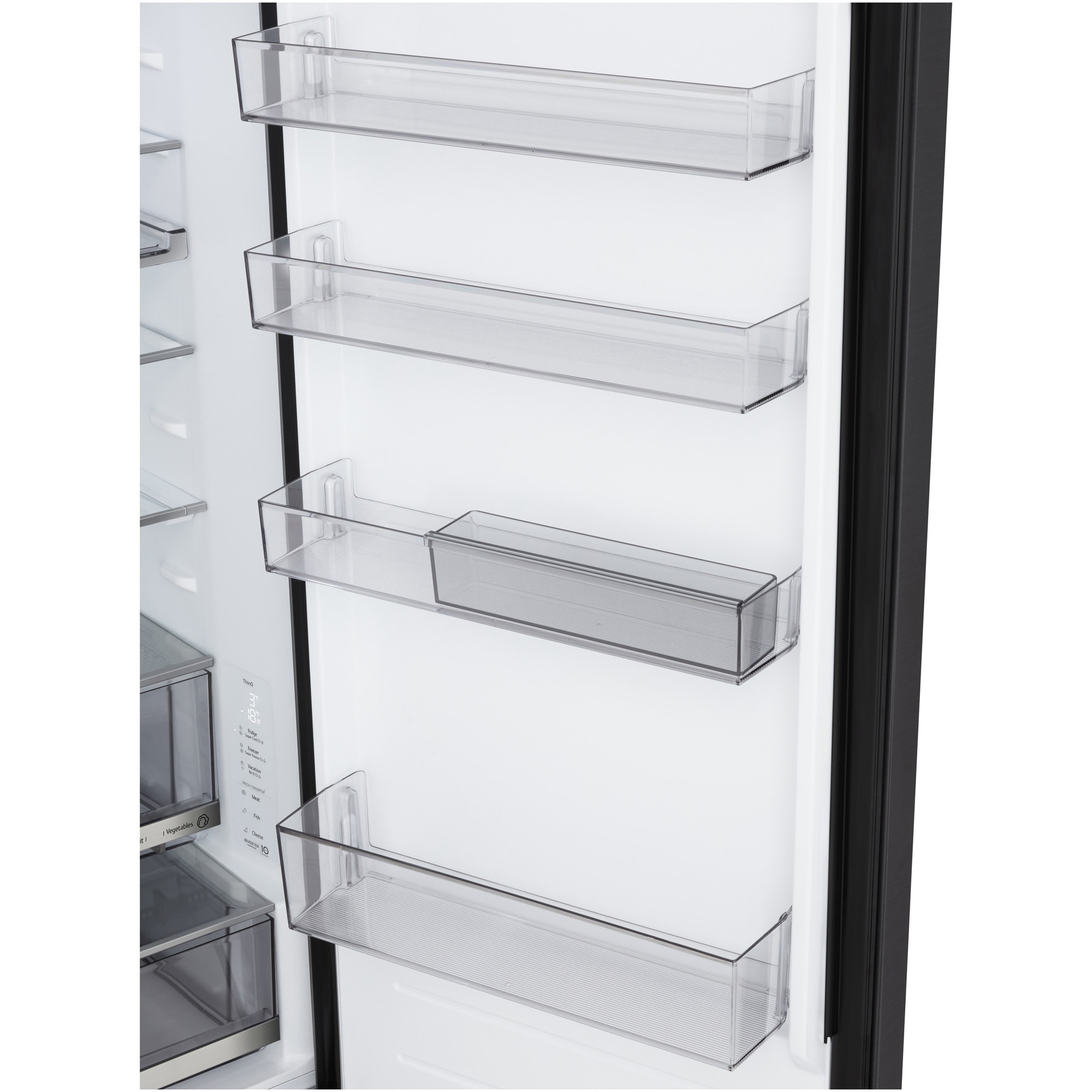 Combina frigorifica LG GBBS726AEV, No Frost, 375 l, H 203 cm, Clasa A, Wi-Fi, Negru