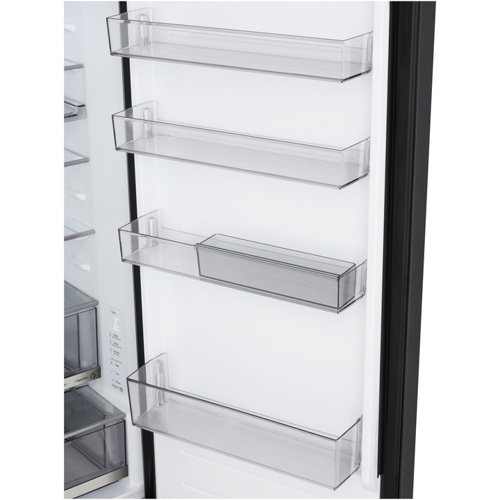 Combina frigorifica LG GBBS726AEV, Clasa A, No Frost, 375 Litri, H 200 cm, Negru