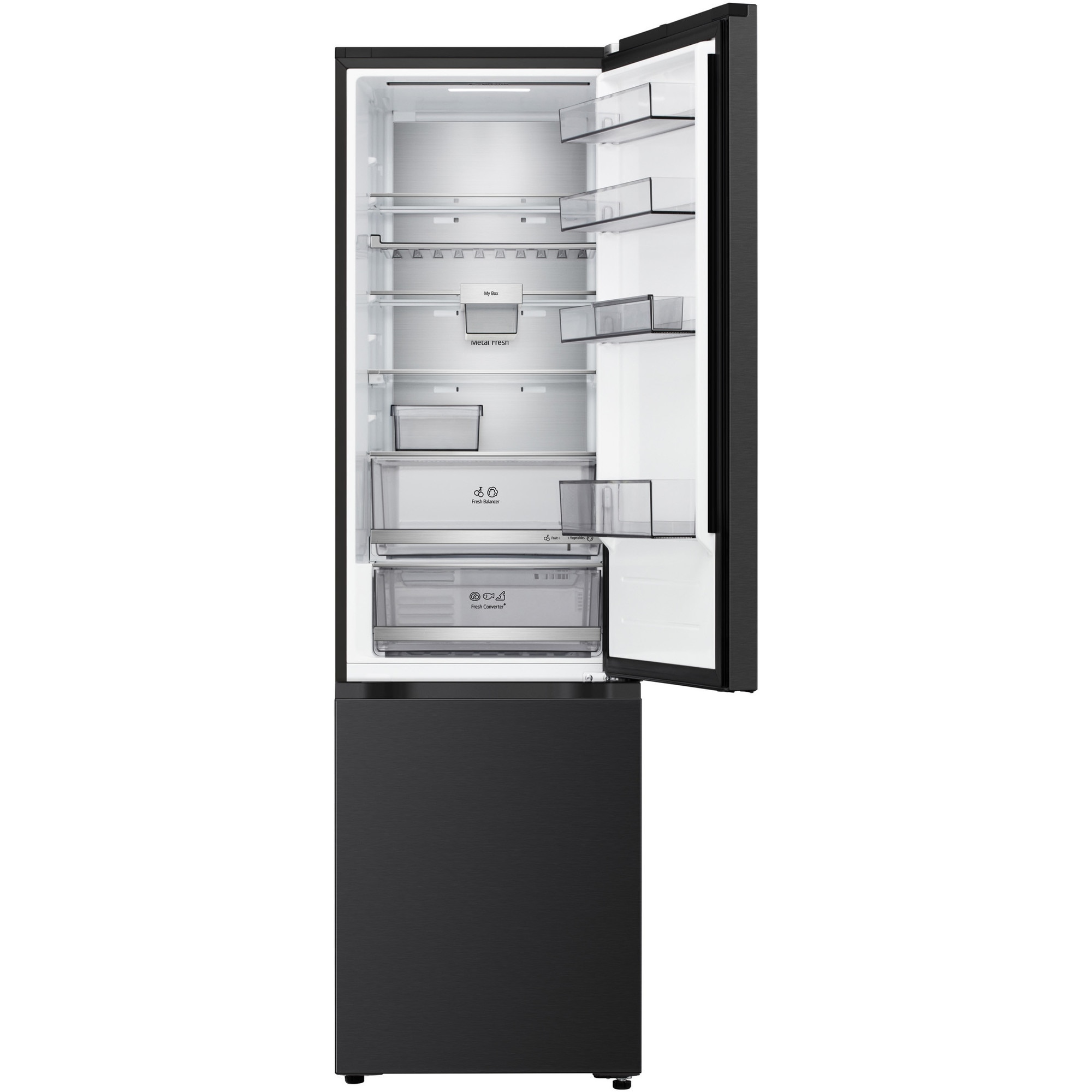 Combina frigorifica LG GBBS726AEV, No Frost, 375 l, H 203 cm, Clasa A, Wi-Fi, Negru