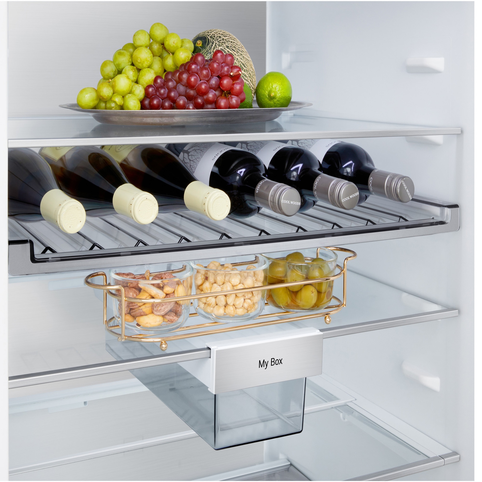 Combina frigorifica LG GBBS726AEV, No Frost, 375 l, H 203 cm, Clasa A, Wi-Fi, Negru
