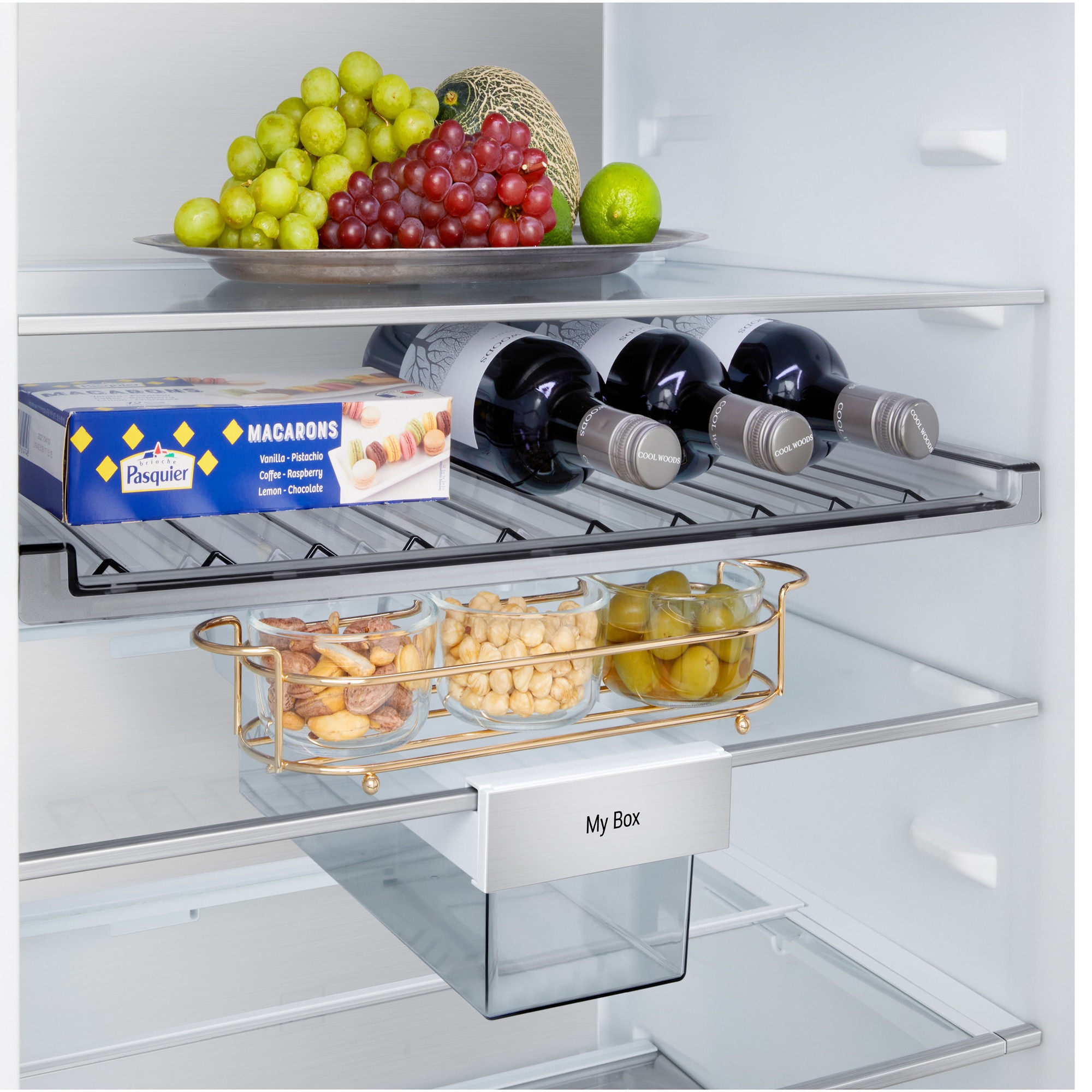 Combină Frigorifică LG, No Frost, 375 L, Wi-Fi, Compresor Smart Inverter, Fresh Converter+Cls A, Argintiu