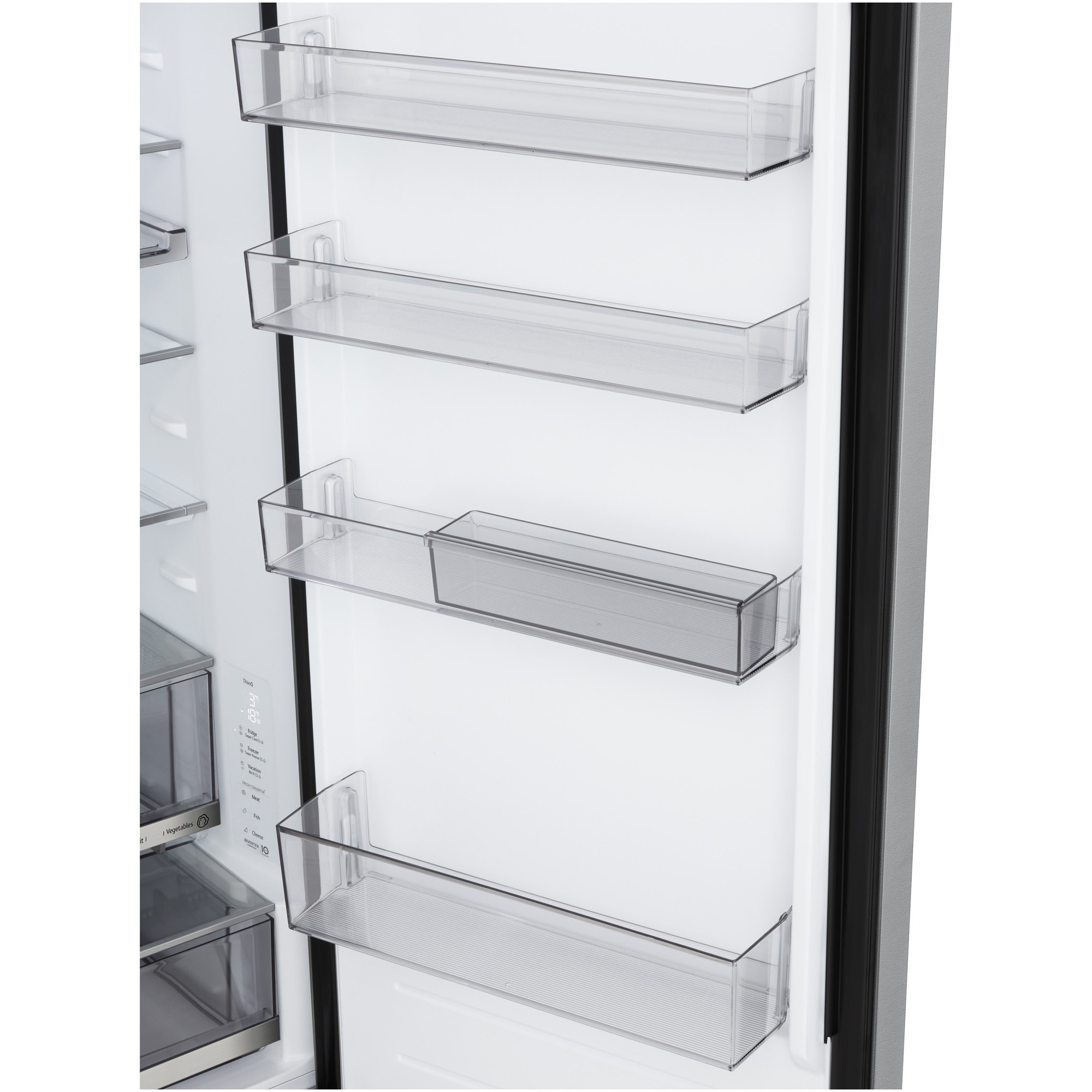 Combină Frigorifică LG, No Frost, 375 L, Wi-Fi, Compresor Smart Inverter, Fresh Converter+Cls A, Argintiu