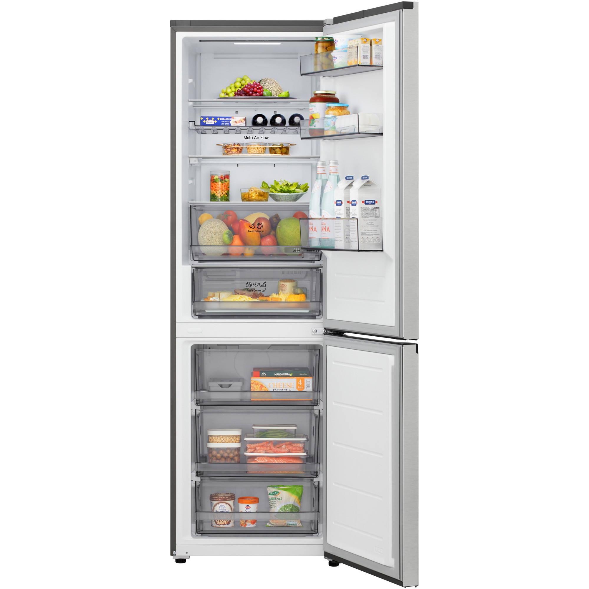Combina frigorifica LG GBBS312APY, No Frost, 333 l, H 186 cm, Clasa A, Wi-Fi, argintiu