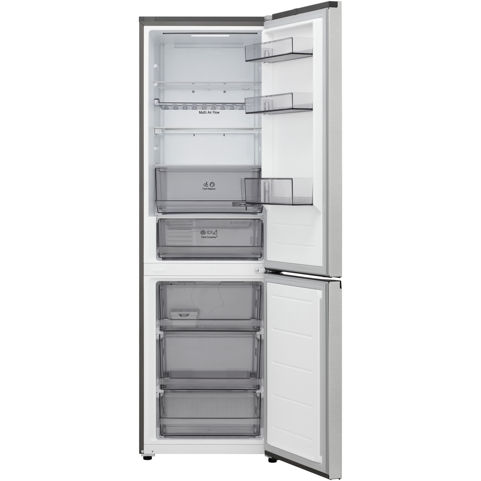 Combina frigorifica LG GBBS312APY, No Frost, 333 l, H 186 cm, Clasa A, Wi-Fi, argintiu