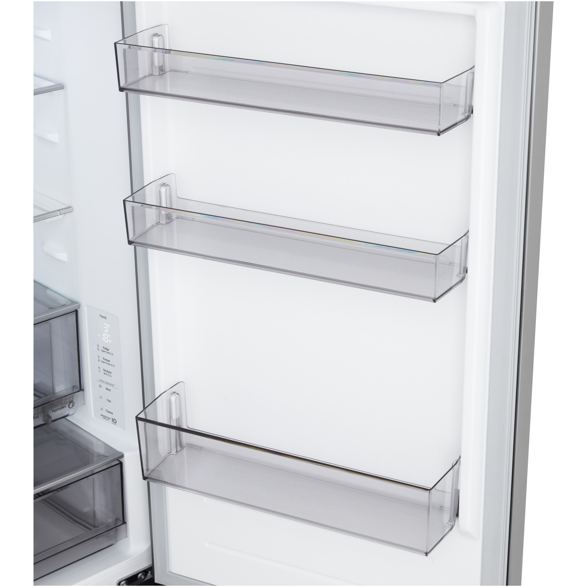 Combina frigorifica LG GBBS312APY, No Frost, 333 l, H 186 cm, Clasa A, Wi-Fi, argintiu