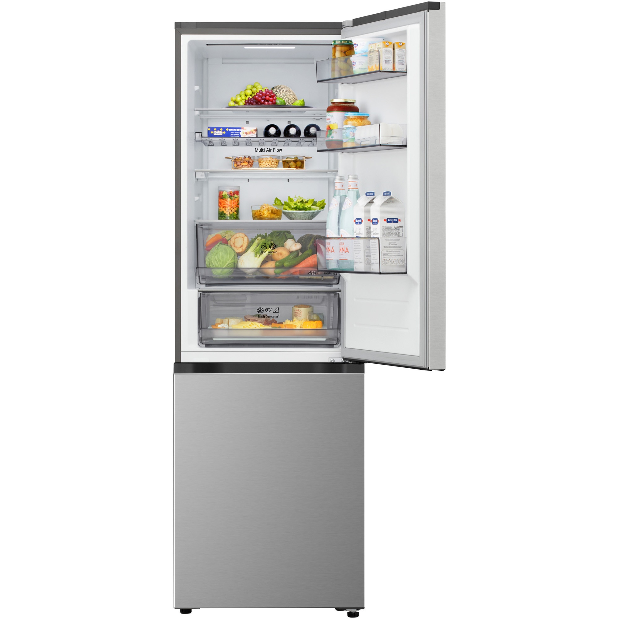 Combina frigorifica LG GBBS312APY, No Frost, 333 l, H 186 cm, Clasa A, Wi-Fi, argintiu
