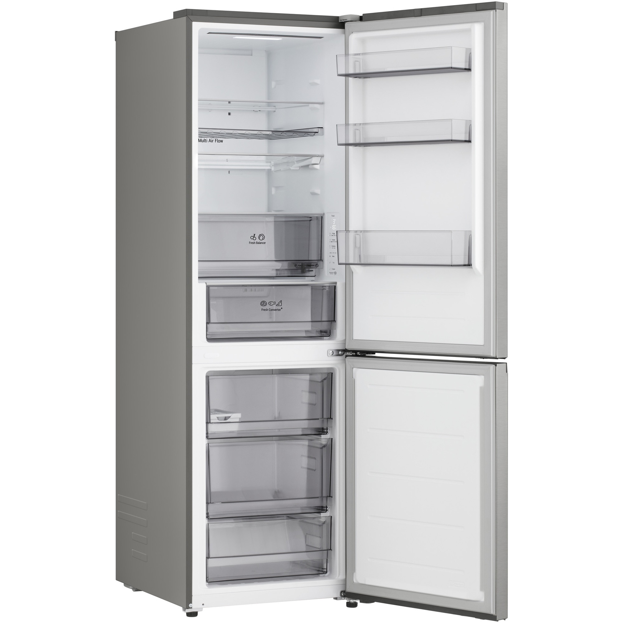 Combina frigorifica LG GBBS312APY, No Frost, 333 l, H 186 cm, Clasa A, Wi-Fi, argintiu