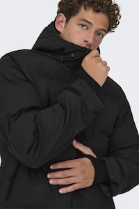 Only & Sons, Geaca cu gluga, Negru, 2XL