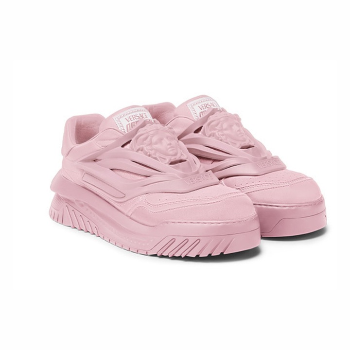 Sneakers dama Versace Odiseea, roz, piele naturala, marime 39