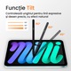 Stylus Pen Neez Pencil®️, pentru tableta iPad Apple 2018-2026, Alternativa Apple Pencil, Pen iPad, Pix cu Palm Rejection, Tilt, Magnetic, Fast Charge USB-C, Autonomie 12 ore, Fara Lag, Penite Anti-Zgarieturi, Aluminiu, Negru