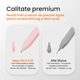 Stylus Pen Neez Pencil®️, pentru tableta iPad Apple 2018-2026, Alternativa Apple Pencil, Pen iPad, Pix cu Palm Rejection, Tilt, Magnetic, Fast Charge USB-C, Autonomie 12 ore, Fara Lag, Penite Anti-Zgarieturi, Aluminiu, Roz
