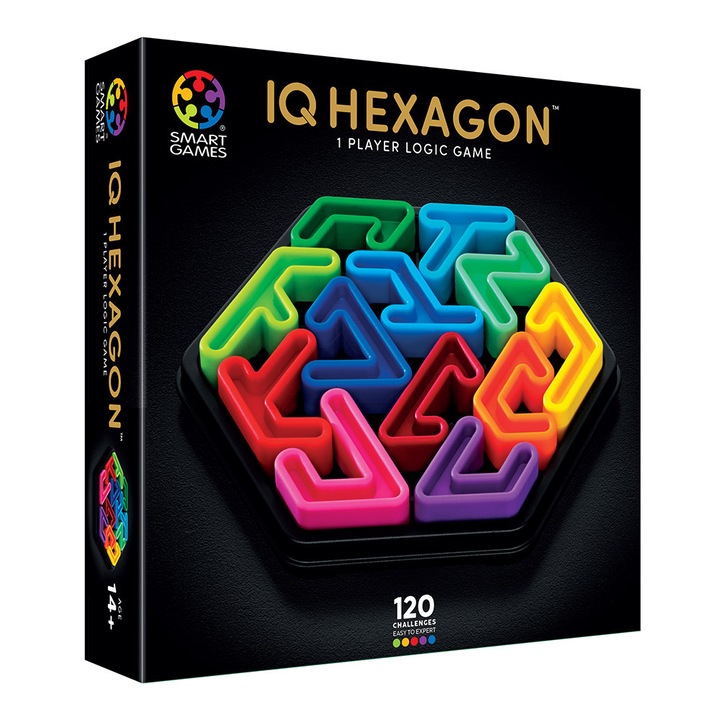 Joc Smart Games - IQ Deluxe, Hexagon, +14 ani, editie internationala