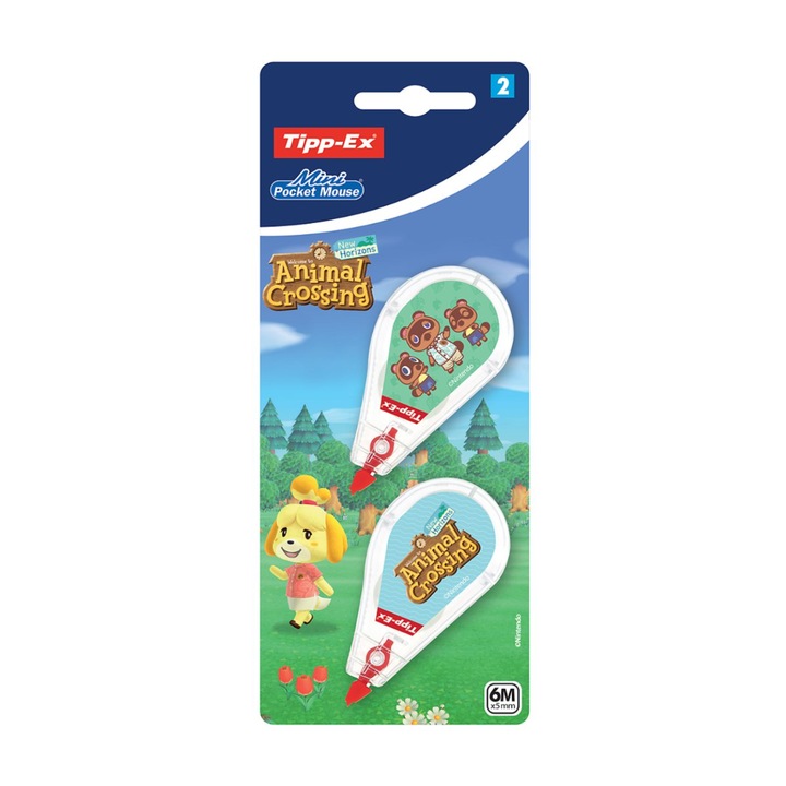 Banda corectoare, Tipp-Ex 2 buc, mini, pt copii, 6m x 5mm