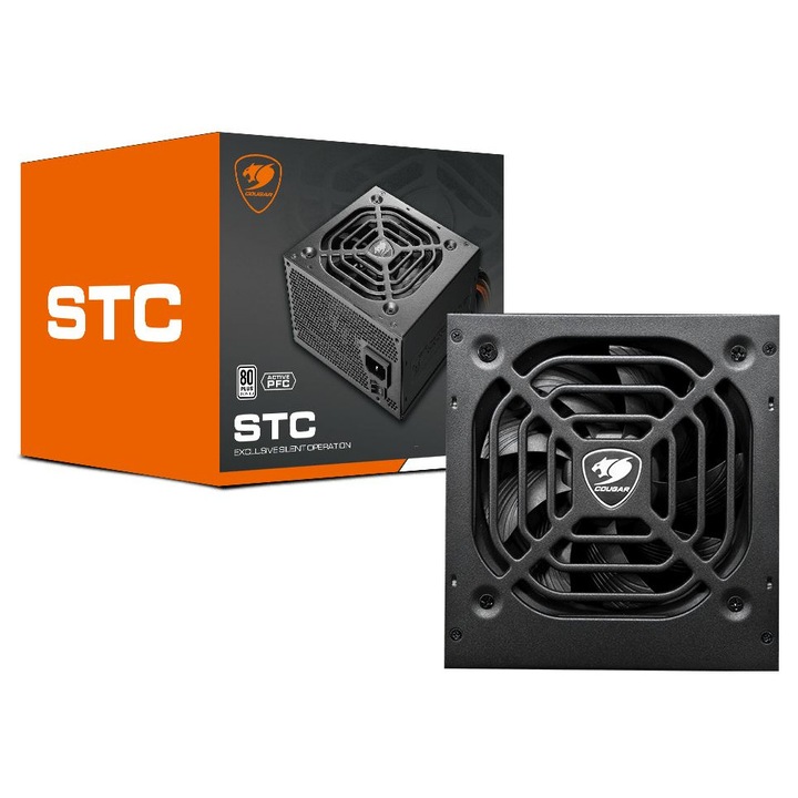 Surse PC Cougar 500W 80+ White, 12cm, Aktiv PFC