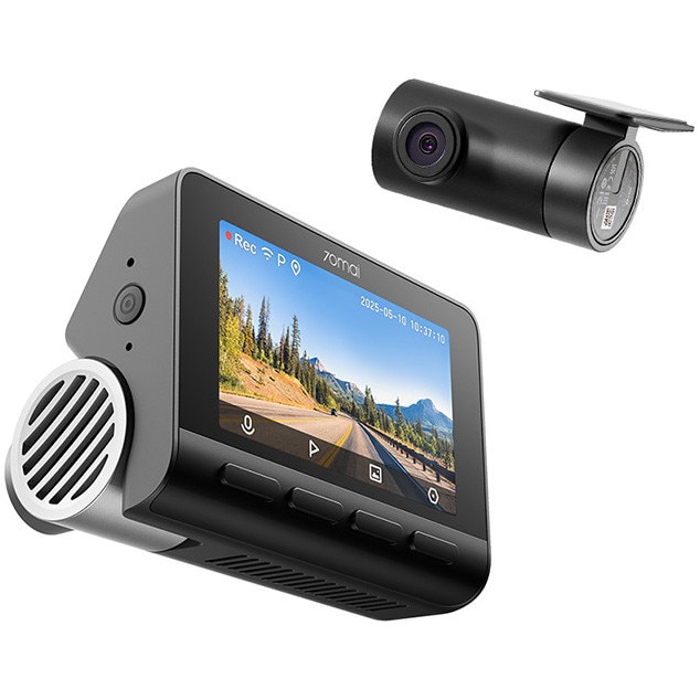 Camera auto DVR Dual Chanel 70mai A810S+Camera luneta 70mai RC24, Rezolutie 4K ,Ecran IPS 3", Senzor Sony Starvis 2,Supercapacitor, 146 FOV, ADAS, GPS,HDR,Night Vision, Wi-Fi