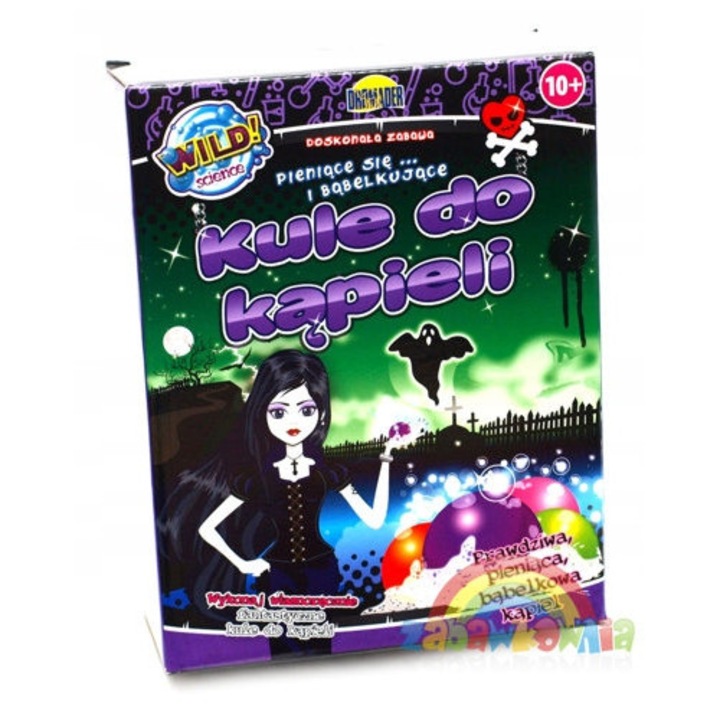 Set Experimente Dromader "Taramul Intunecat", Bile de Baie Efervescente, 10 ani