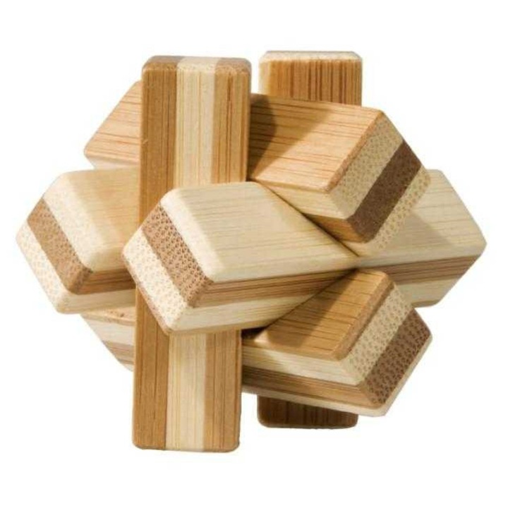 Joc logic IQ 3D Puzzle in cutie metalica Knot, Fridolin